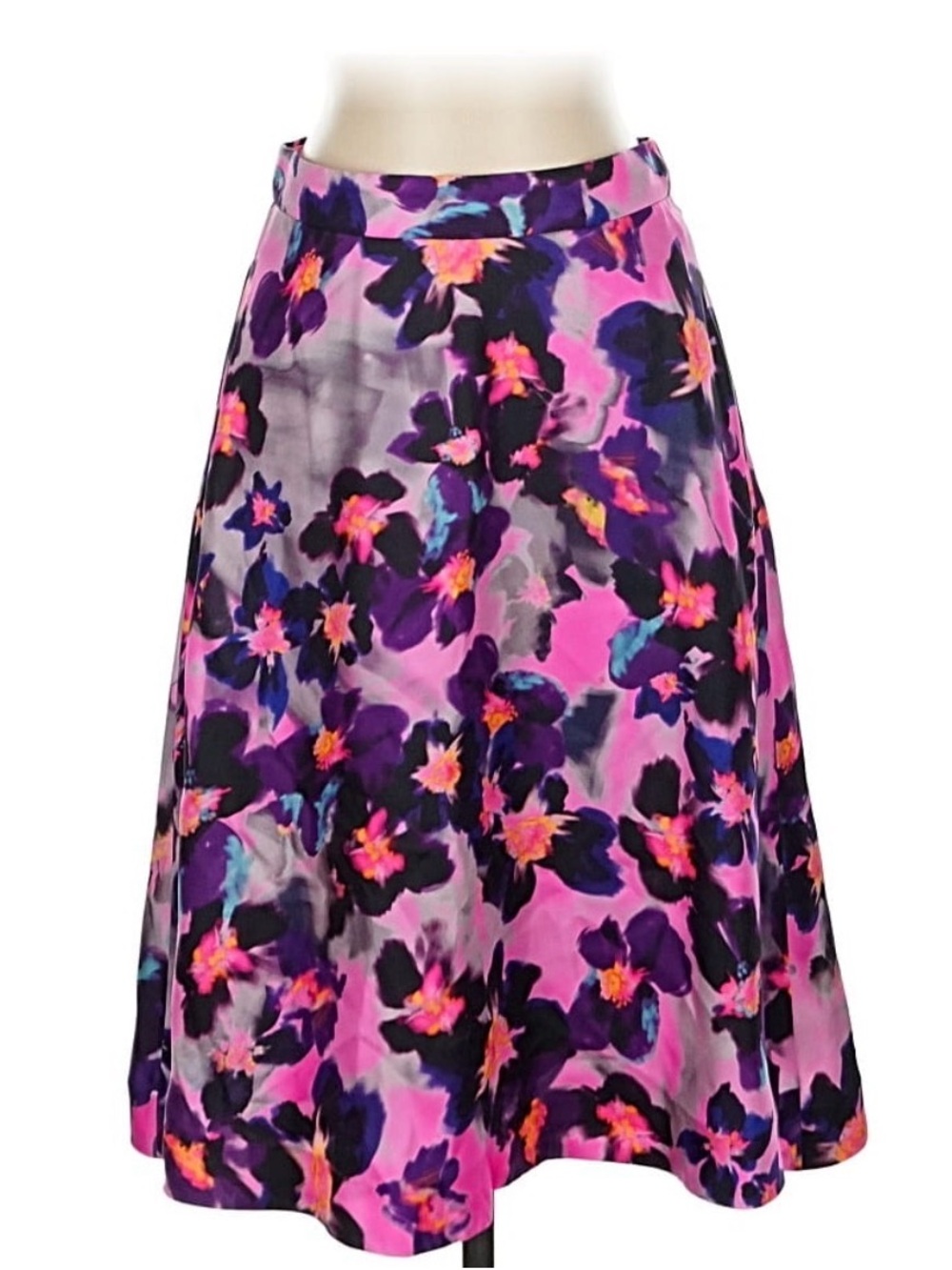 J.Crew Collection Silk Floral A-Line Skirt Sz.2